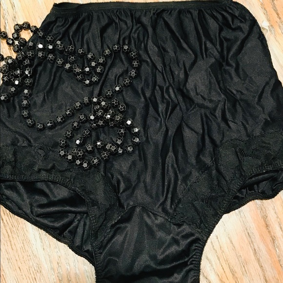 black granny panties